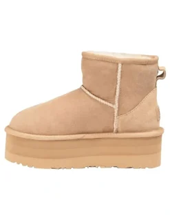Ozwear Ugg Classic Platform Mini Boots 5cm in Sand