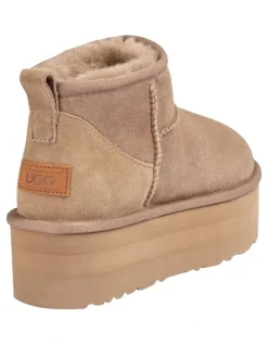 Ozwear Ugg Classic Platform Ultra Mini Boots 5cm in Brown