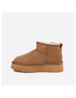 Ozwear Ugg Classic Platform Water Resistant Ultra Mini Boots in Chestnut
