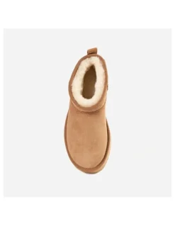 Ozwear Ugg Classic Platform Water Resistant Ultra Mini Boots in Chestnut