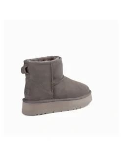 Ozwear Ugg Classic Platform Water Resistant Mini Boots in Grey