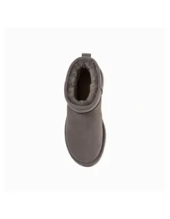 Ozwear Ugg Classic Platform Water Resistant Mini Boots in Grey