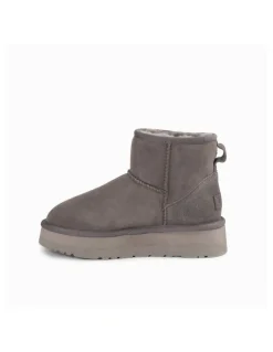 Ozwear Ugg Classic Platform Water Resistant Mini Boots in Grey
