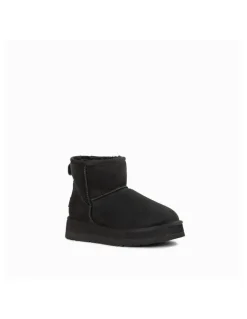 Ozwear Ugg Classic Platform Water Resistant Mini Boots in Black
