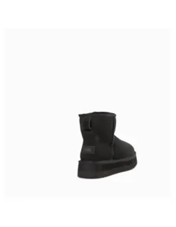 Ozwear Ugg Classic Platform Water Resistant Mini Boots in Black
