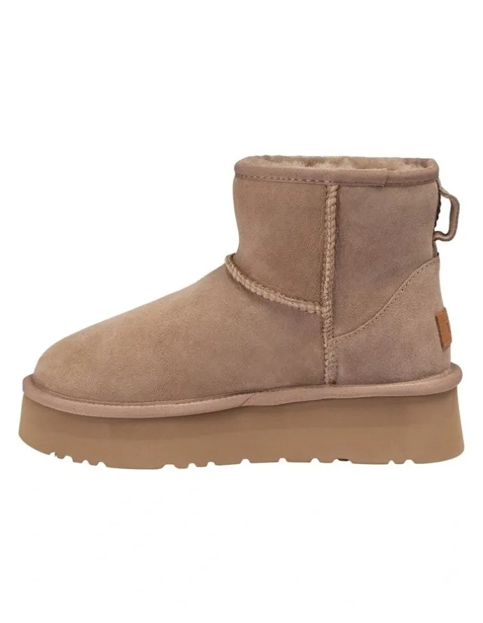 Ozwear Ugg Classic Platform Mini Boots in Brown
