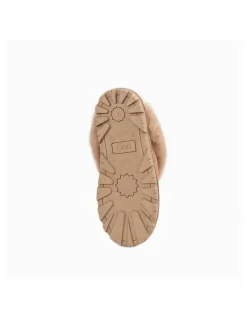 Ozwear Ugg Coquette Foil Print Slipper in Chestnut