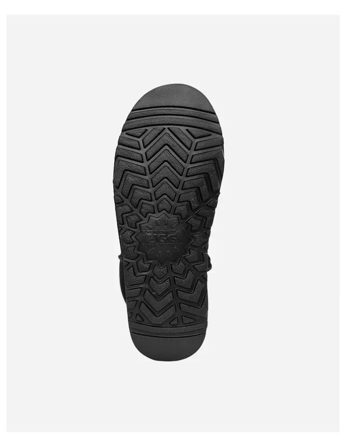 Ozwear Ugg Genuine Australian Sheepskin Long Classic Suede Boots in Black