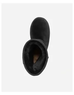 Ozwear Ugg Genuine Australian Sheepskin Long Classic Suede Boots in Black