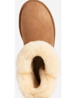 Ozwear Ugg Horns Button Mini Boots in Chestnut