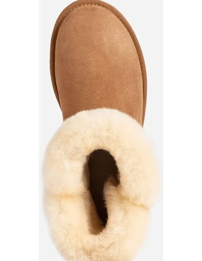 Ozwear Ugg Horns Button Mini Boots in Chestnut