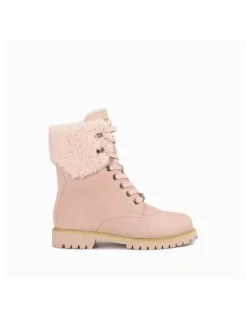 Ozwear Ugg Liliana Shearling Zip Boots in Dustypink
