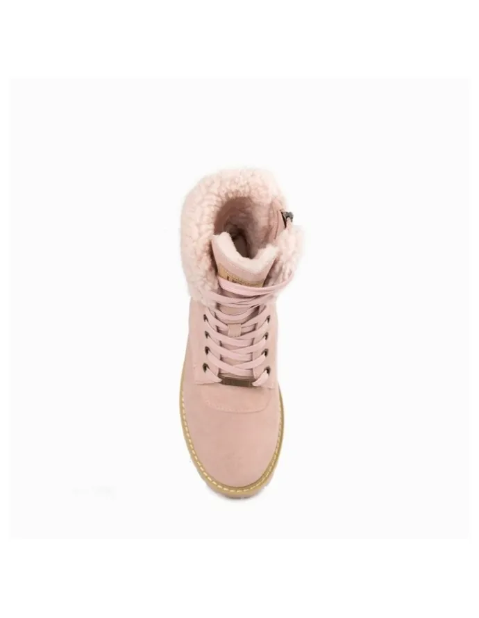 Ozwear Ugg Liliana Shearling Zip Boots in Dustypink