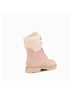 Ozwear Ugg Liliana Shearling Zip Boots in Dustypink