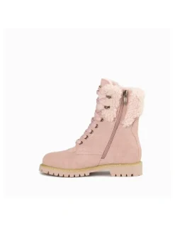 Ozwear Ugg Liliana Shearling Zip Boots in Dustypink