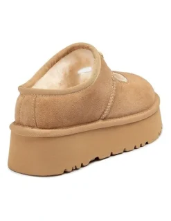 Ozwear Ugg Mary Jane Emb Logo Platform Shoes in Sand
