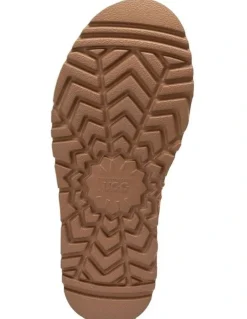 Ozwear Ugg Mary Jane Emb Logo Platform in Chestnut