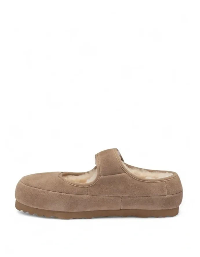 Ozwear Ugg Mary Jane Emb Logo Shoes in Brown