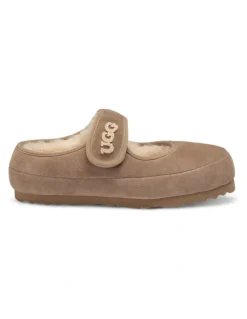Ozwear Ugg Mary Jane Emb Logo Shoes in Brown