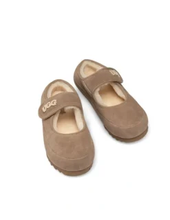 Ozwear Ugg Mary Jane Emb Logo Shoes in Brown