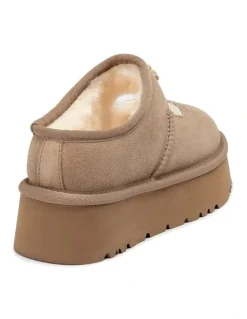 Ozwear Ugg Mary Jane Emb Logo Platform in Brown