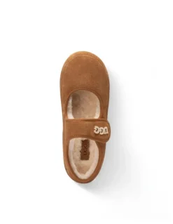 Ozwear Ugg Mary Jane Emb Logo Shoes in Chestnut
