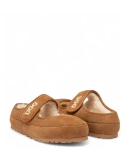 Ozwear Ugg Mary Jane Emb Logo Shoes in Chestnut