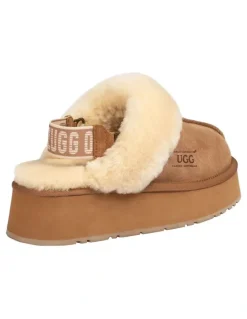 Ozwear Ugg Platform Slipper 4.5cm in Chestnut