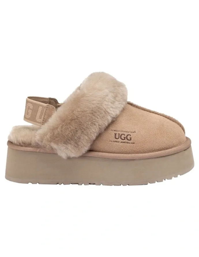 Ozwear Ugg Platform Slipper 4.5cm in Brown