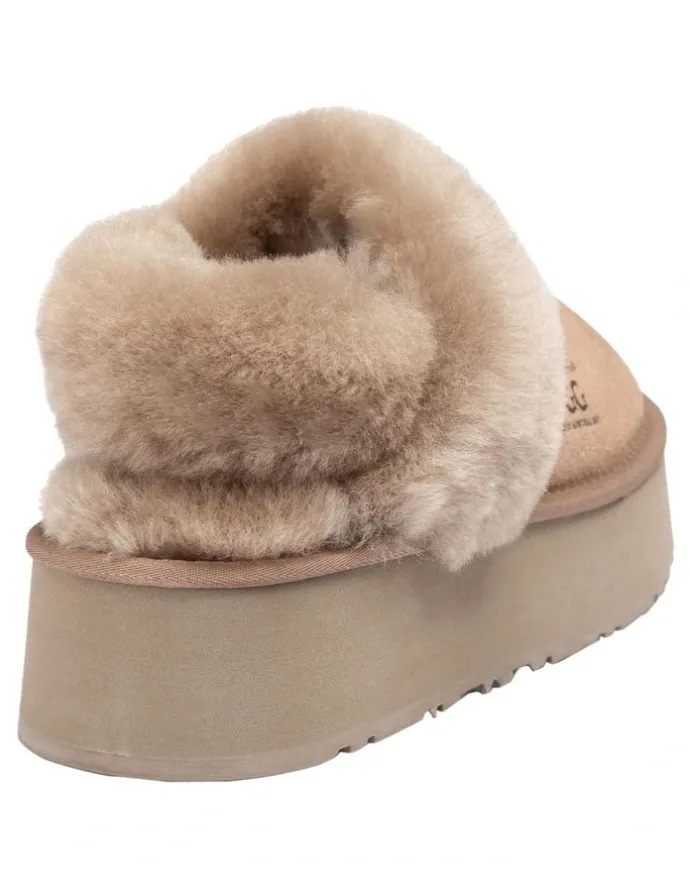 Ozwear Ugg Platform Slipper 4.5cm in Brown