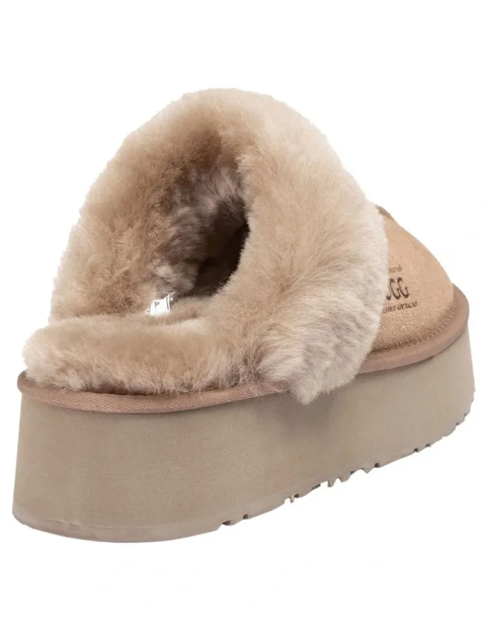 Ozwear Ugg Platform Slipper 4.5cm in Brown