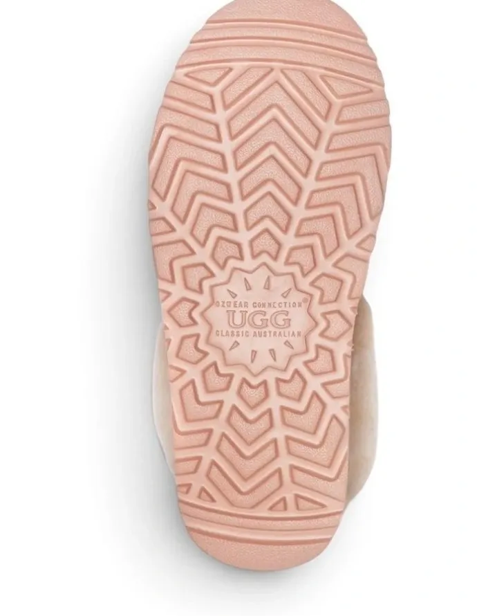 Ozwear Ugg Premium Australia Sheepskin Unisex Scuffete in Pink