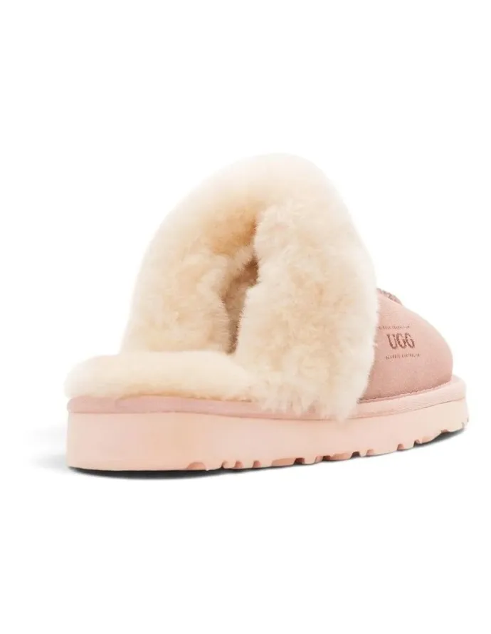 Ozwear Ugg Premium Australia Sheepskin Unisex Scuffete in Pink