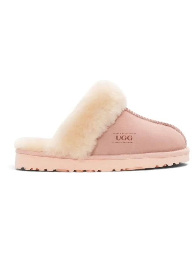 Ozwear Ugg Premium Australia Sheepskin Unisex Scuffete in Pink