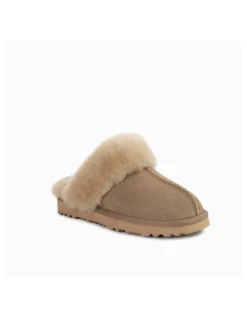 Ozwear Ugg Premium Australia Sheepskin Unisex Scuffete in Olive