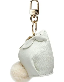 Ozwear Ugg Rabbit Airpod Bag Pendant in Oyster