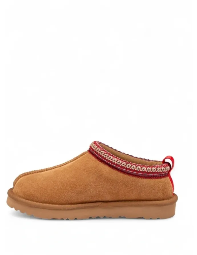 Ozwear Ugg Sydney Emb Logo Slipper in Chestnut Red