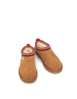 Ozwear Ugg Sydney Emb Logo Slipper in Chestnut Red