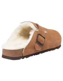 Ozwear Ugg Ugg Aussie Shearling Soft Footbed Sandals in Tan