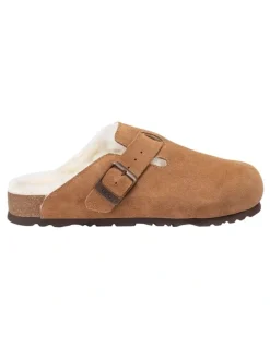 Ozwear Ugg Ugg Aussie Shearling Soft Footbed Sandals in Tan