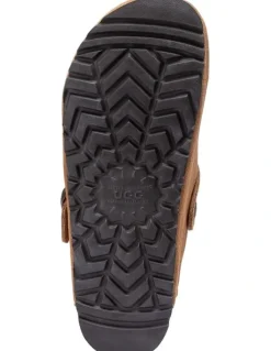 Ozwear Ugg Ugg Aussie Shearling Soft Footbed Sandals in Tan