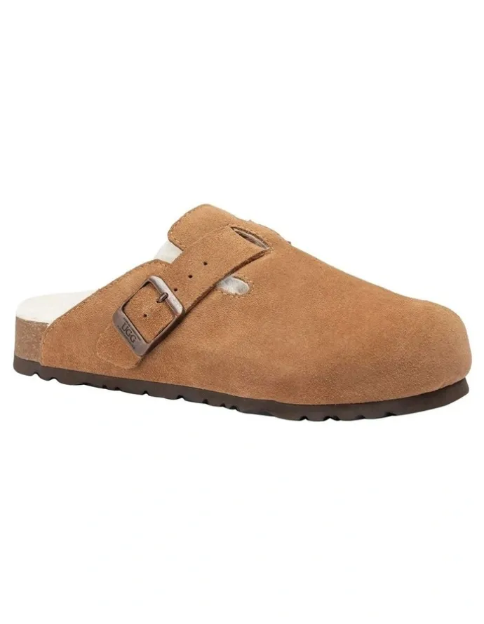 Ozwear Ugg Ugg Aussie Shearling Soft Footbed Sandals in Tan