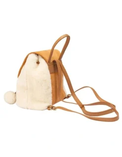 Ozwear Ugg Ugg Pompom Fluffy Backpack in Chestnut