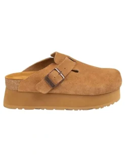 Ozwear Ugg Ugg Women Aussie Platform Soft Footbed Sandals in Tan