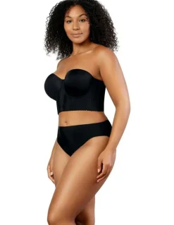 Parfait Elissa Seamless Padded Longline Strapless Bra in Black