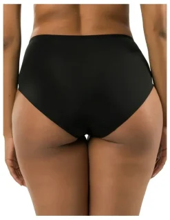 Parfait Luxlacy Smoothing High-Waist Lace Brief in Black