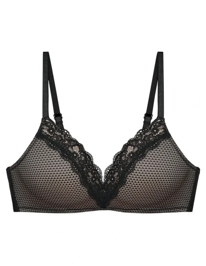 Passionata Brooklyn Lace Trim V-Neck Wireless Padded Bralette