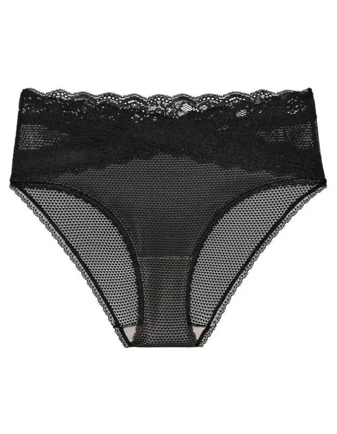 Passionata Brooklyn Mid-Rise Lace Trim Brief