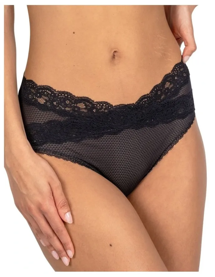 Passionata Brooklyn Mid-Rise Lace Trim Brief