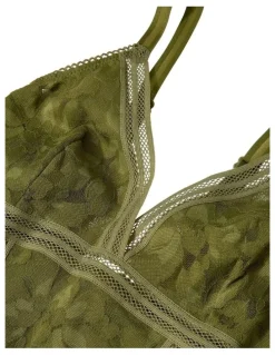 Passionata Gardenia Wirefree Lingerie Bodysuit With Lace in Olive